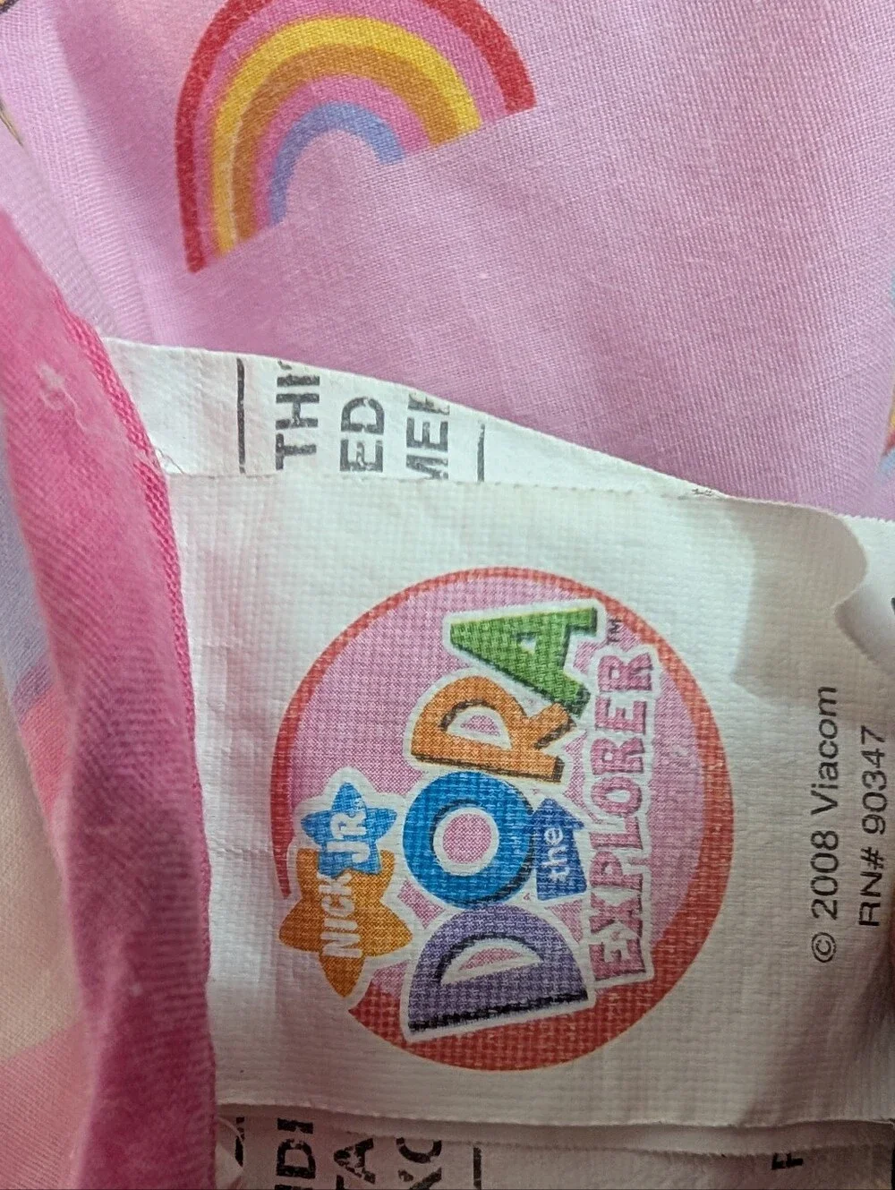Vintage Dora The Explorer Toddler Quilt Blanket With Dora And Boots Y2K